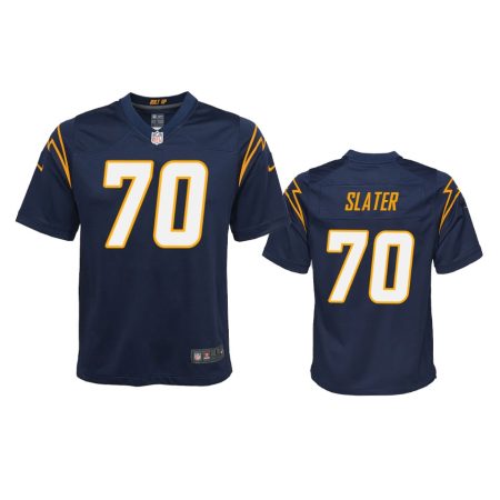 Youth Chargers Rashawn Slater Navy Alternate Game Jersey