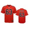 Atlanta Falcons Chris Lindstrom Red Color Rush Game Jersey 3 youth chris lindstrom falcons red color rush game jersey