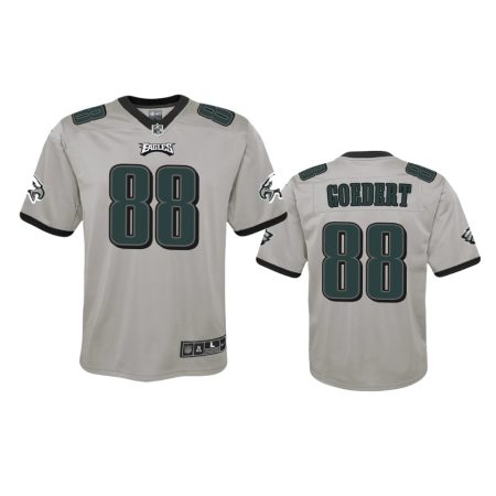 Youth Philadelphia Eagles Dallas Goedert Silver Inverted Game Jersey