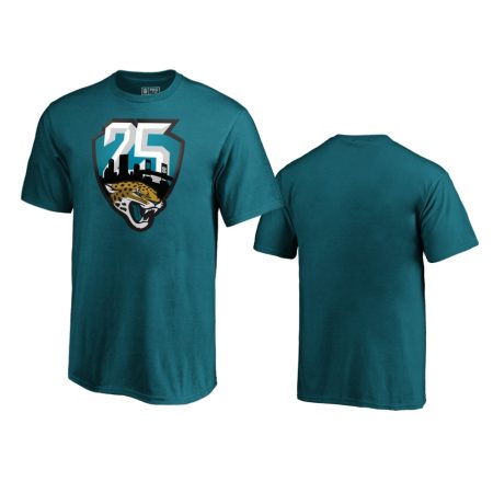 Youth Jacksonville Jaguars Teal 25th Season T-Shirt