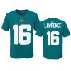 Youth Jacksonville Jaguars Trevor Lawrence Teal Player Pride T-Shirt 2 youth jaguars trevor lawrence teal t shirt