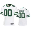 New York Jets Custom Legacy White 2024 Game Jersey - Youth 2 youth jets custom legacy white 2024 game jersey