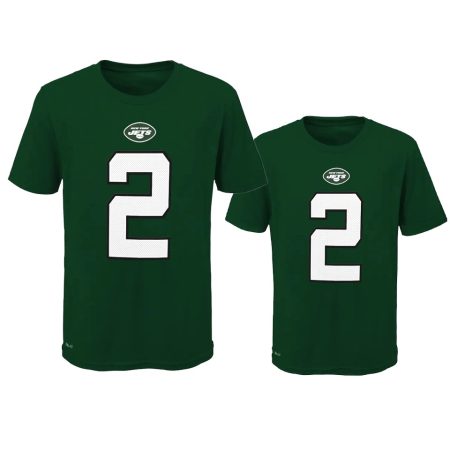 Youth New York Jets Zach Wilson Green Player Pride T-Shirt