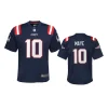 New England Patriots Drake Maye Navy 2024 NFL Draft Jersey - Youth 3 youth patriots drake maye navy 2024 nfl draft jersey