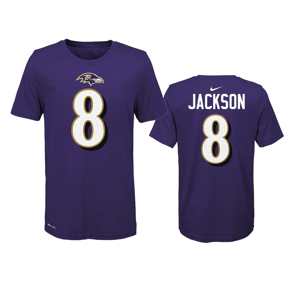 Youth Baltimore Ravens Lamar Jackson Purple Player Pride T-Shirt 1 youth ravens lamar jackson purple t shirt