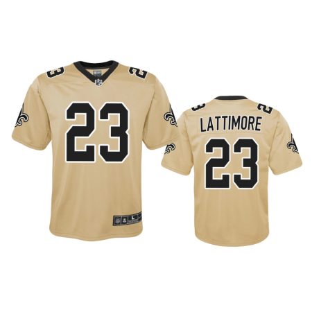 Youth New Orleans Saints Marshon Lattimore Gold Inverted Game Jersey
