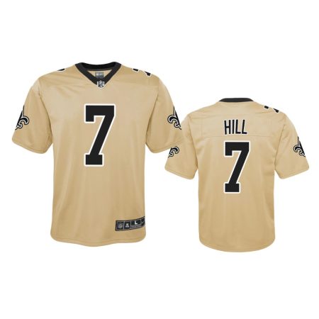 Youth New Orleans Saints Taysom Hill Gold Inverted Game Jersey