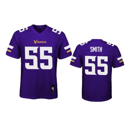 Youth Vikings Za'Darius Smith Purple Game Jersey